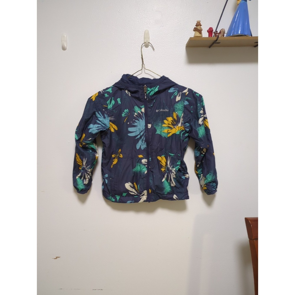 Kids columbia light weight‎ jacket Reversible Sz 6/7